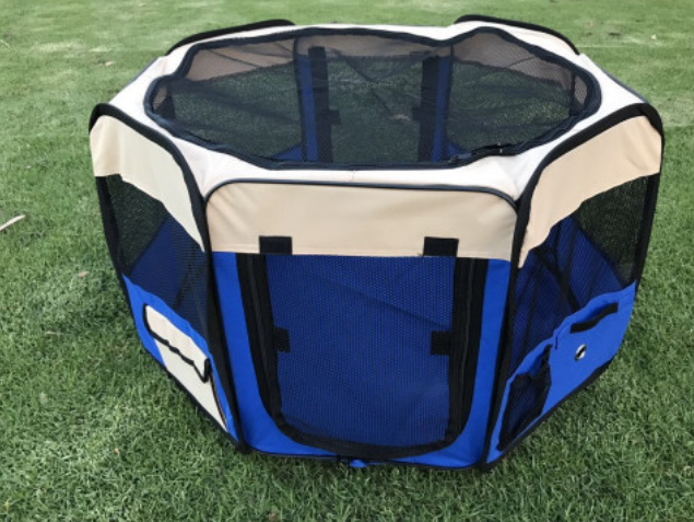 yes4pets-medium-blue-pet-dog-cat-dogs-puppy-rabbit-tent-soft-playpen