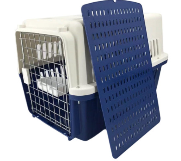 yes4pets-xl-dog-puppy-cat-crate-pet-rabbit-parrot-airline-carrier-cage-w-bowl-and-tray-72x53x53cm
