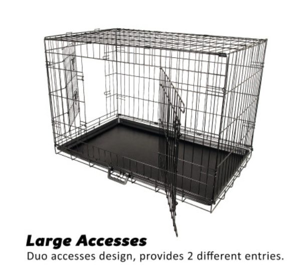 paw-mate-wire-dog-cage-foldable-crate-kennel-48in-with-tray-cushion-mat-combo