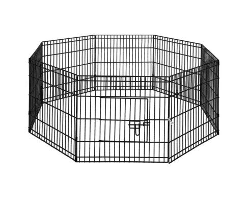 Dog Pet Playpen 24" 8 Panel Puppy Exercise Cage