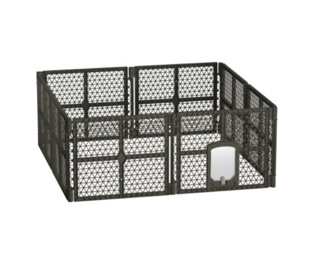 ipet-pet-dog-playpen-enclosure-8-panel-fence-puppy-cage-plastic-play-pen-fold