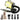 Pet Hair Dryer with Multiple Nozzles - Powerful and Quiet for Dogs and Cats (Yellow)