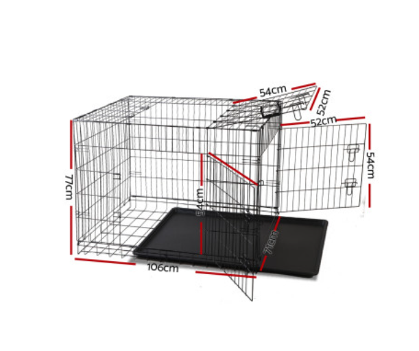 ipet-dog-cage-42inch-pet-cage-black