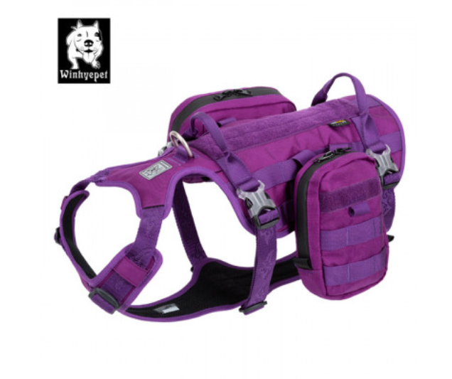 Whinhyepet Military Harness Purple M
