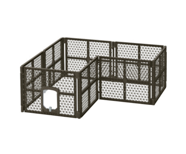 ipet-pet-dog-playpen-enclosure-8-panel-fence-puppy-cage-plastic-play-pen-fold