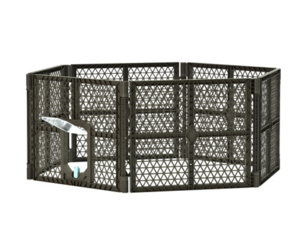 ipet-pet-dog-playpen-enclosure-6-panel-fence-puppy-cage-plastic-play-pen-fold