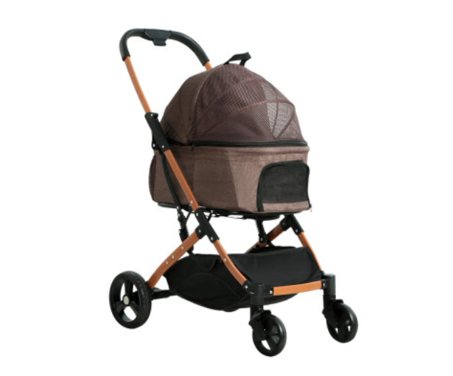 ipet-pet-stroller-dog-pram-large-cat-carrier-travel-pushchair-foldable-4-wheels